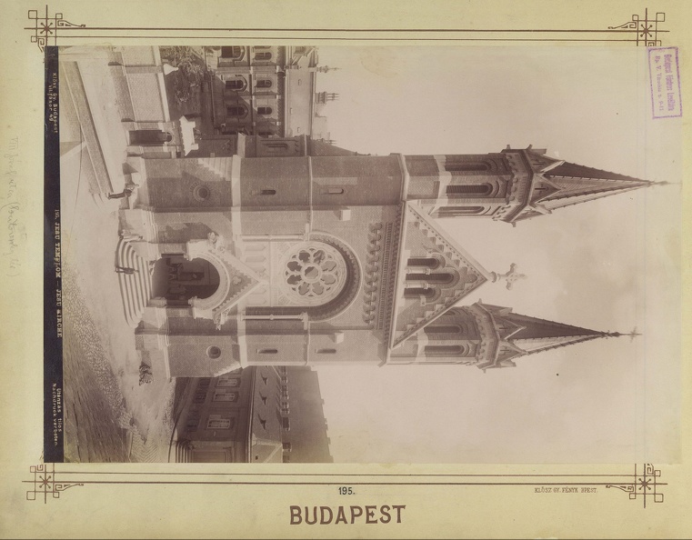 "Jézus szíve templom. A felvétel 1890 után készült." A kép forrását kérjük így adja meg: Fortepan / Budapest Főváros Levéltára. Levéltári jelzet: HU.BFL.XV.19.d.1.07.197